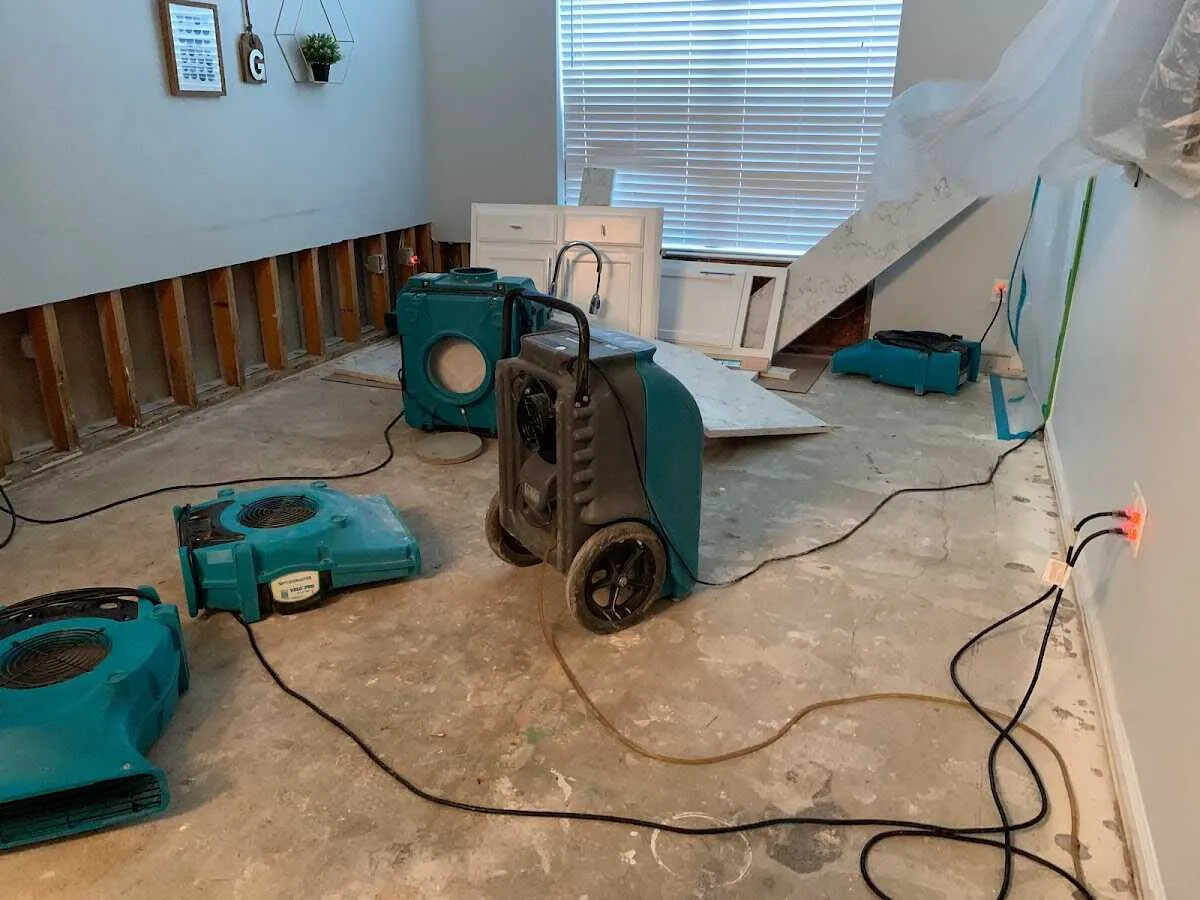 Dehumidifier in flood-cut room for Water Extraction & Removal in Broadview Park